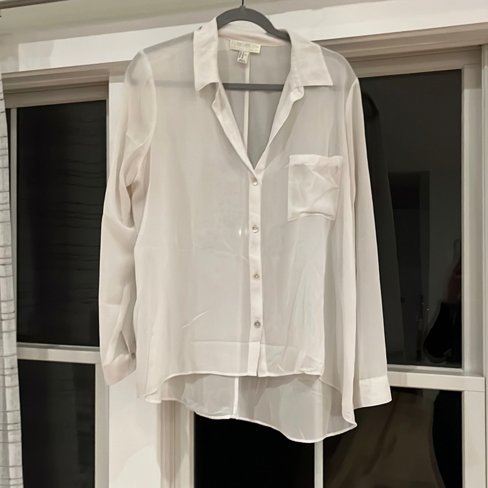 Forever 21 sheer blouse 1x
